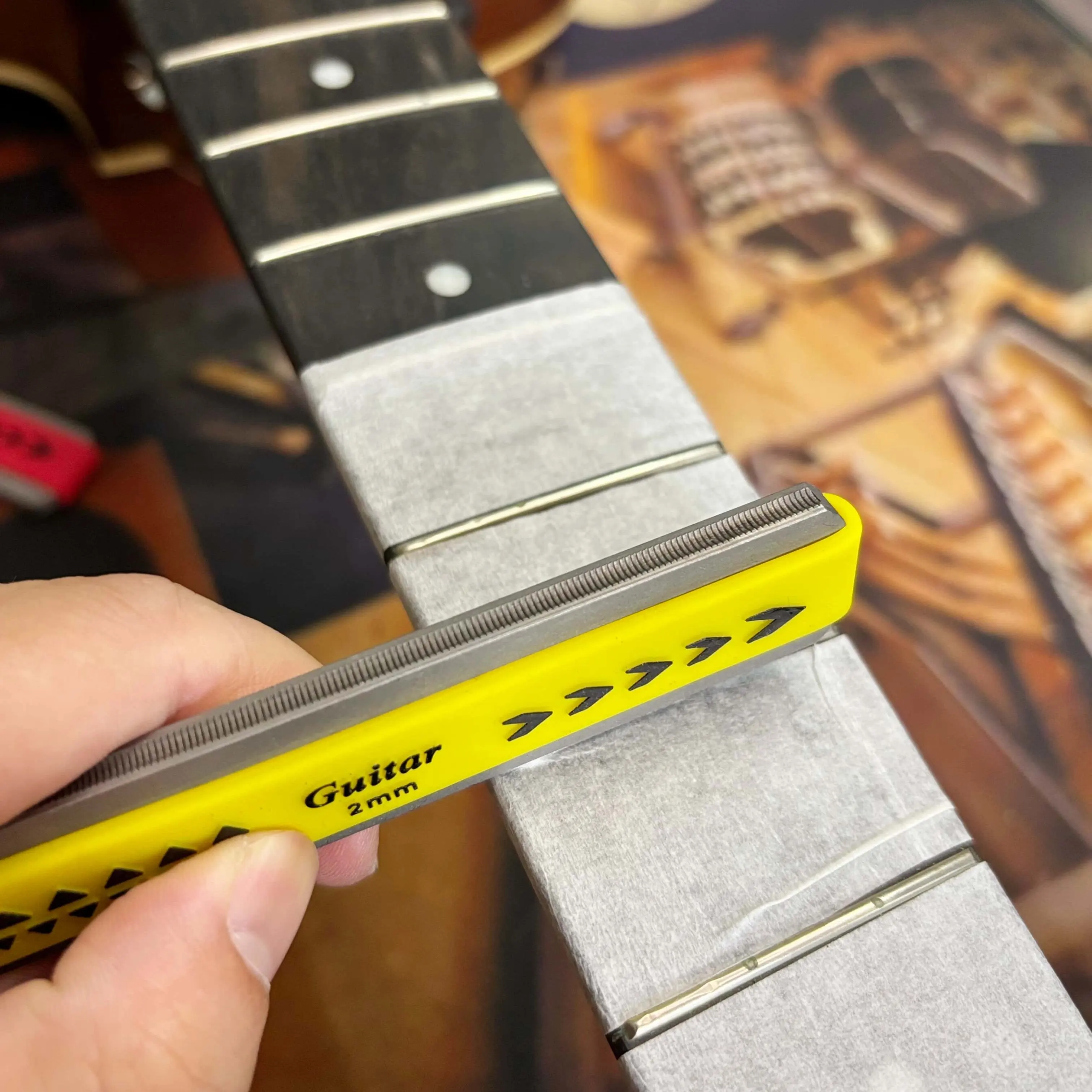 Musical Instruments Easy - ギター ウクレレ 弦楽器 指板 フレット クラウニングファイル