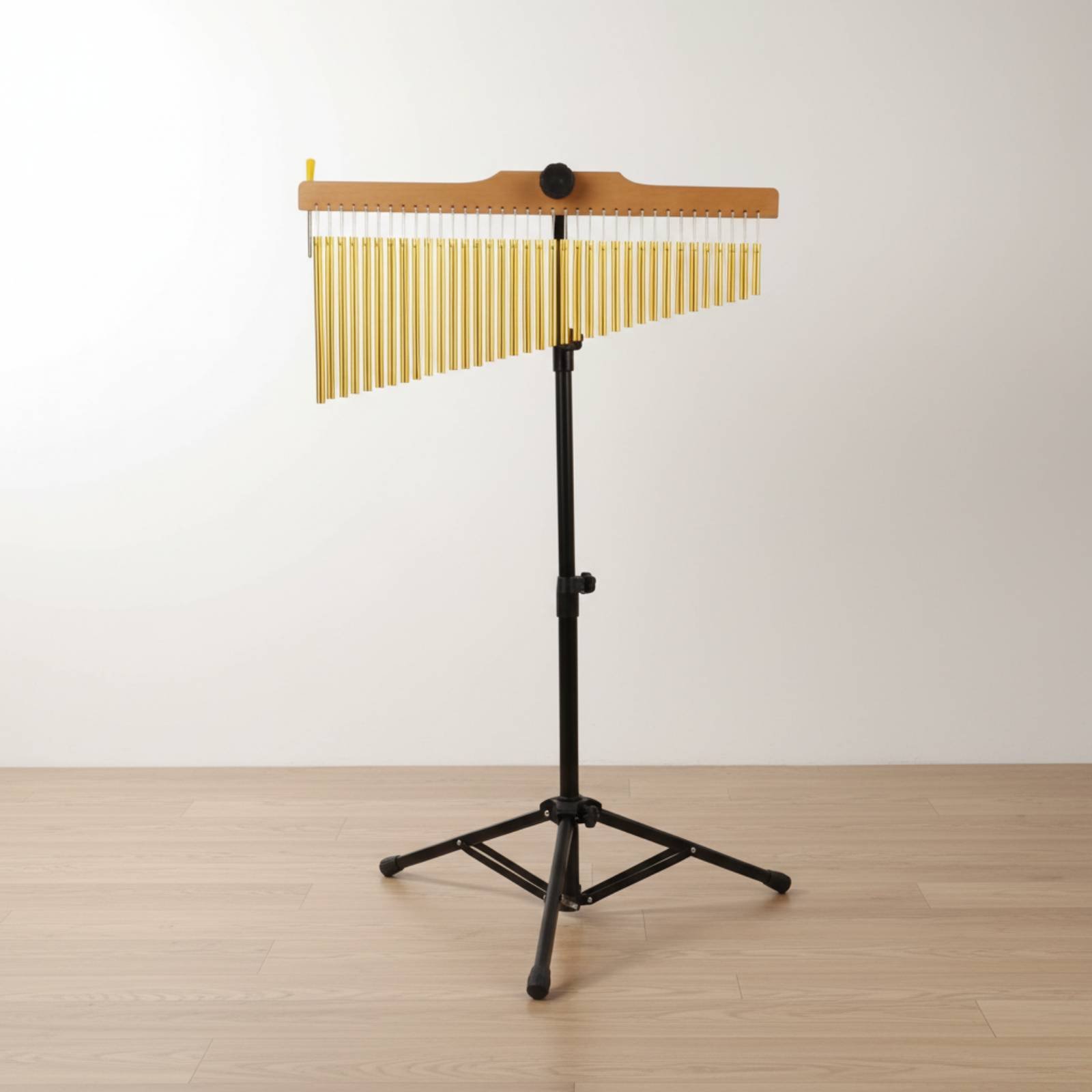 Musical Instrument Chimes - 36音バー・チャイム、クリアで鮮明な音色、マーク付きツリー型楽器、単列ウィンドチャイム、ブナ材フレーム、学生、音楽レッスン用
