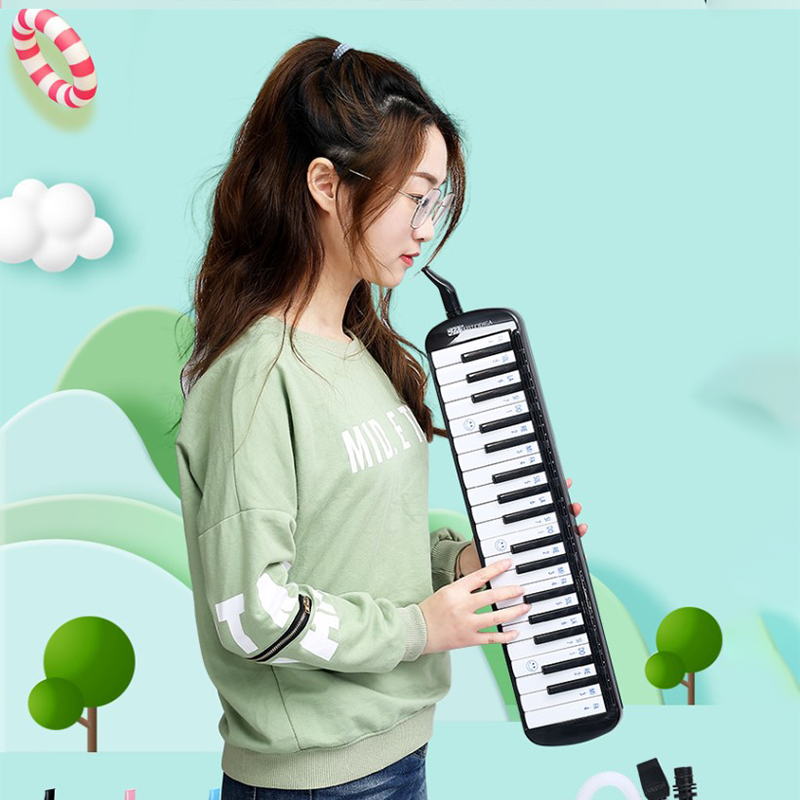 Musical Instrument Harp - 32/37 キーメロディカ口オルガン音楽パイププロの楽器ガイタメロディックピアノ子供キーボードユダハープバッグ