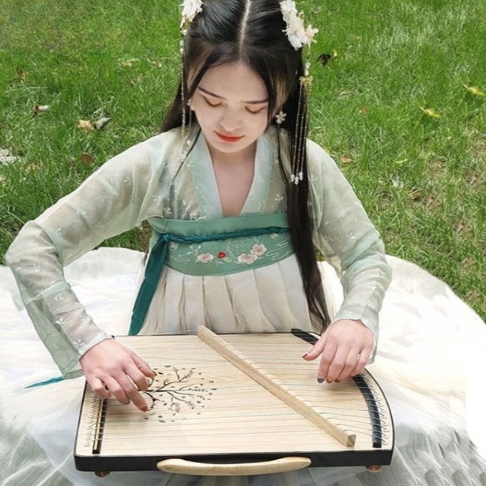 Musical Instrument Guzheng - 木製 21 弦ミニ Guzheng プロの指テクニックトレーニングデバイスポータブル小型 Guzheng