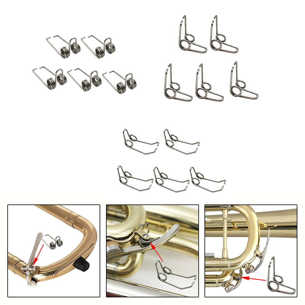 Musical Instrument Manufacturers - 5 個鉄トランペットトロンボーンアルトバルブスプリングウォーターキースプリングトランペット作成ツール楽器アクセサリー