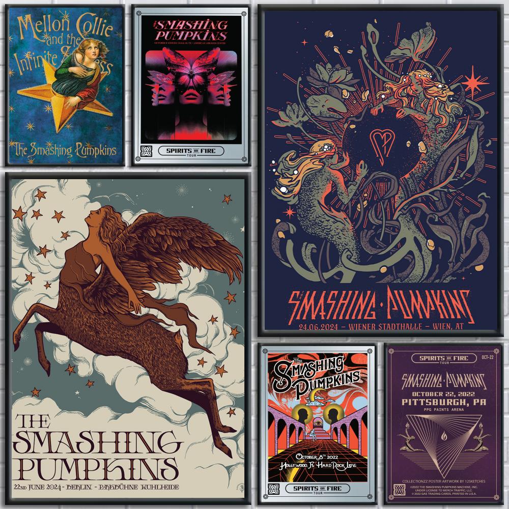 ロックバンド ザ・スミッシング・パンプキンズ ポスター 取り - Musical Instrument Poster のレビューと価格