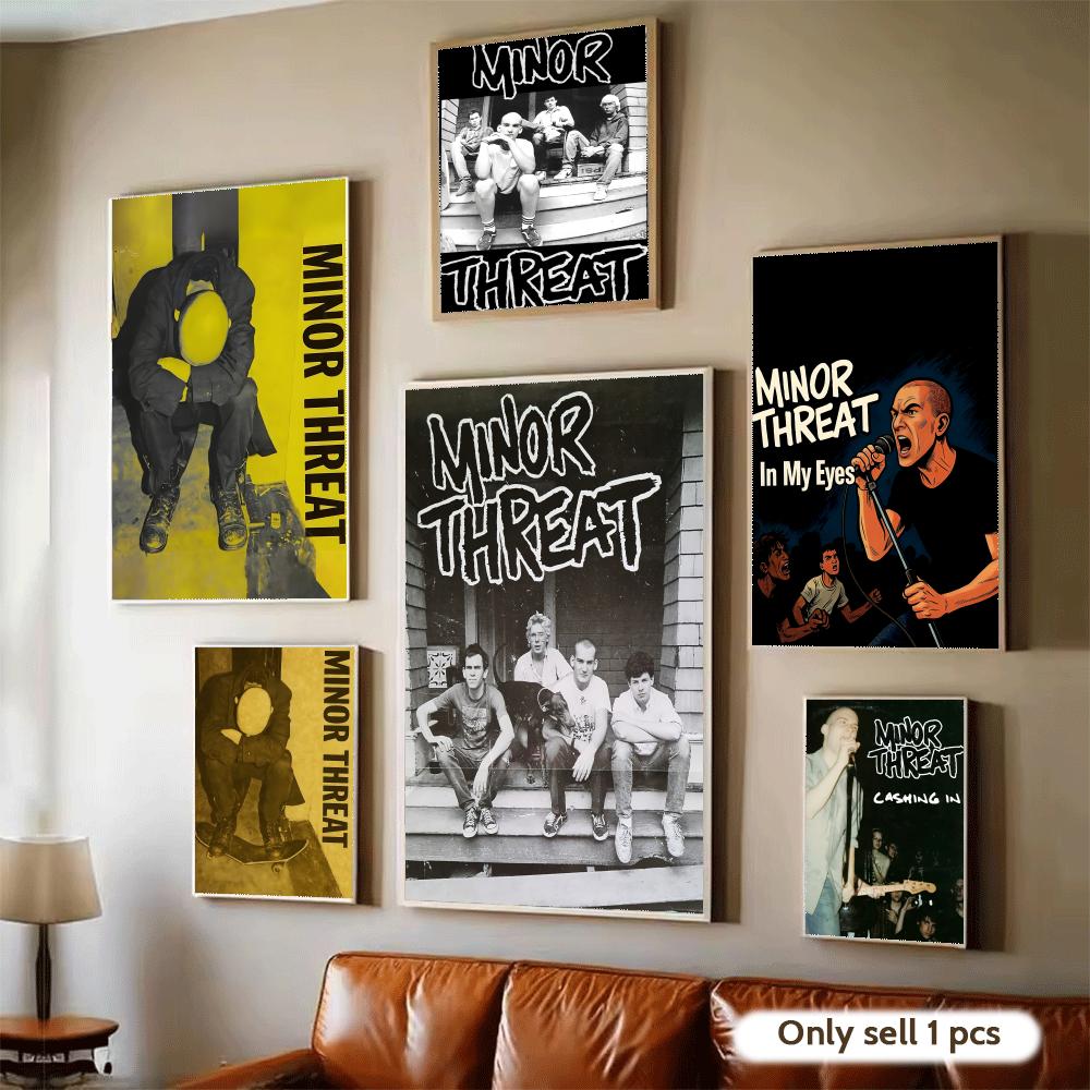 ロックバンド M-Minor Threat ポスター モダン - Musical Instrument Poster のレビューと価格