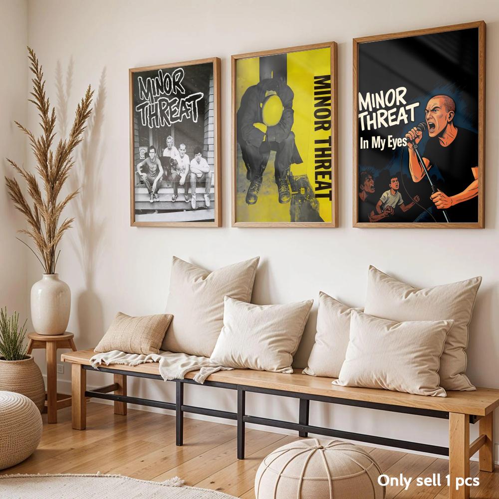 ロックバンド M-Minor Threat ポスター モダン - Musical Instrument Poster のレビューと価格