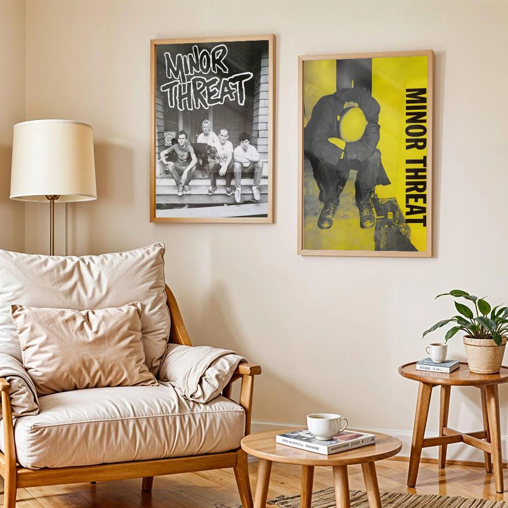ロックバンド M-Minor Threat ポスター モダン - Musical Instrument Poster のレビューと価格
