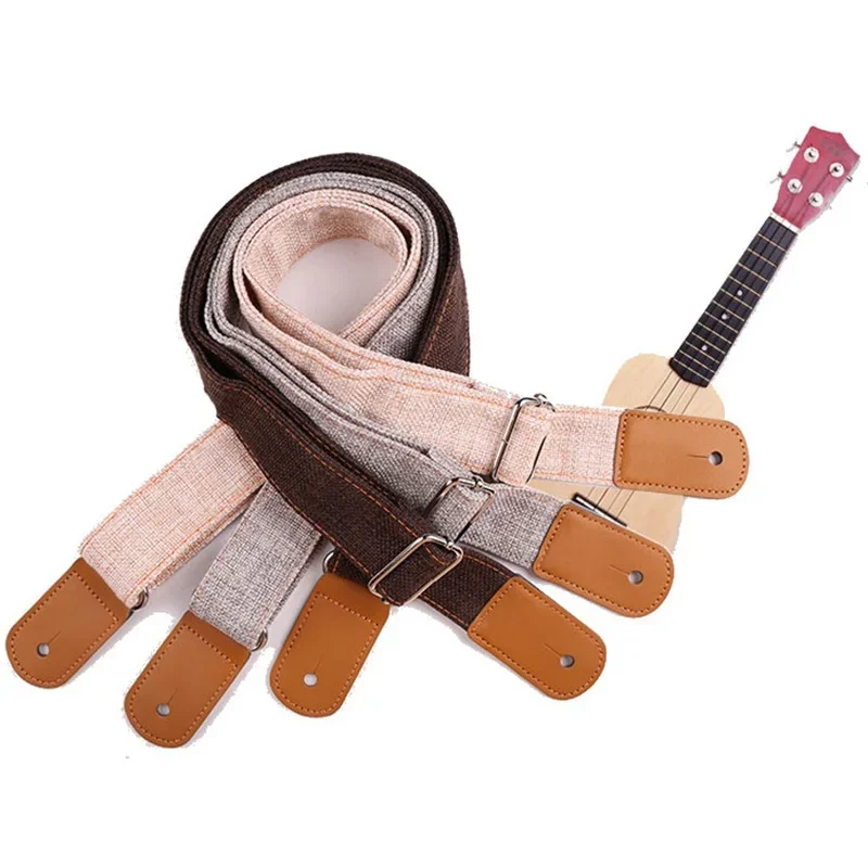 調節可能なソフトコットンレザーギター/ウクレレストラップアコ - Musical Instruments Easy のレビューと価格