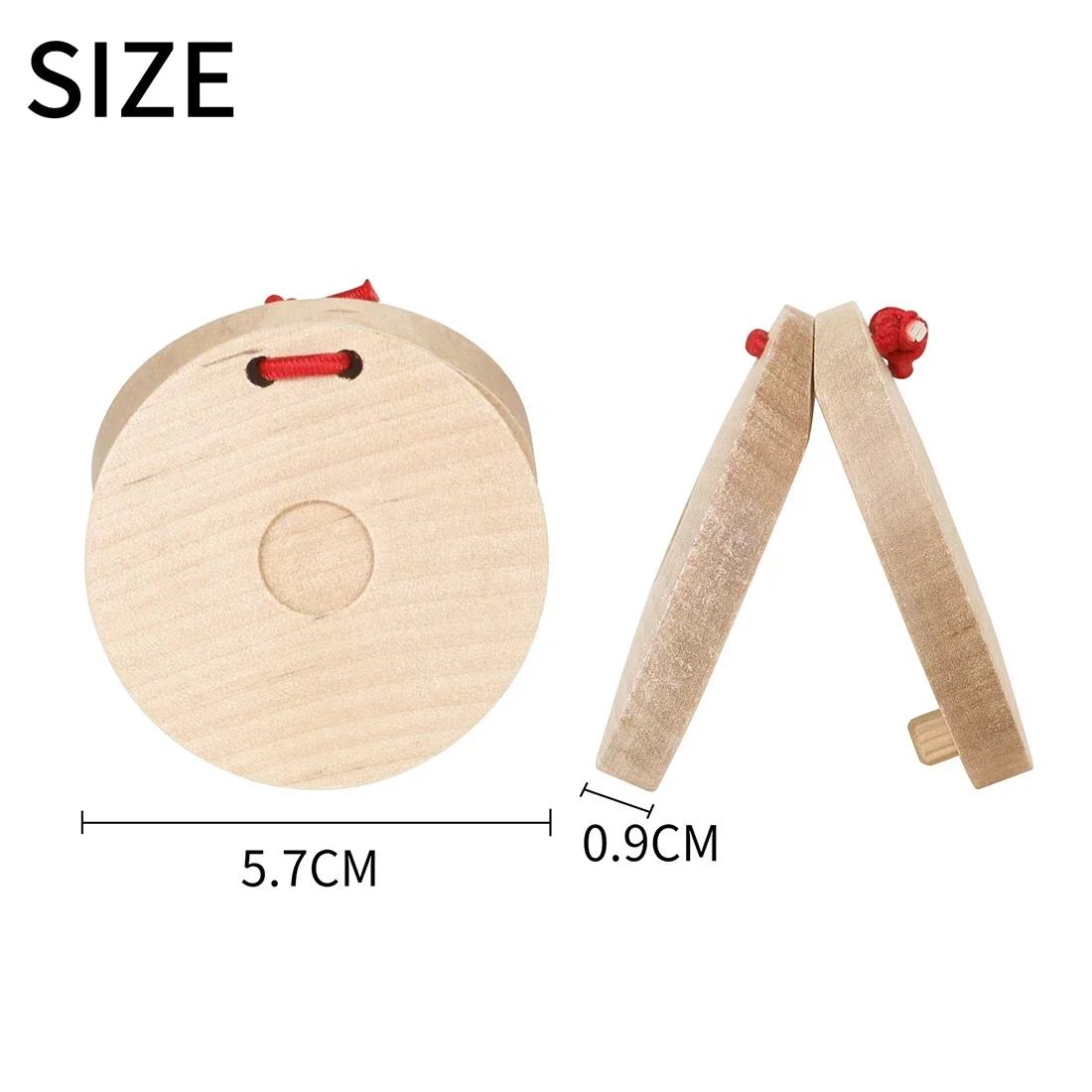 IRIN オルフカスタネット 木製パーカッション楽器 カスタ - Musical Instrument Clapper のレビューと価格