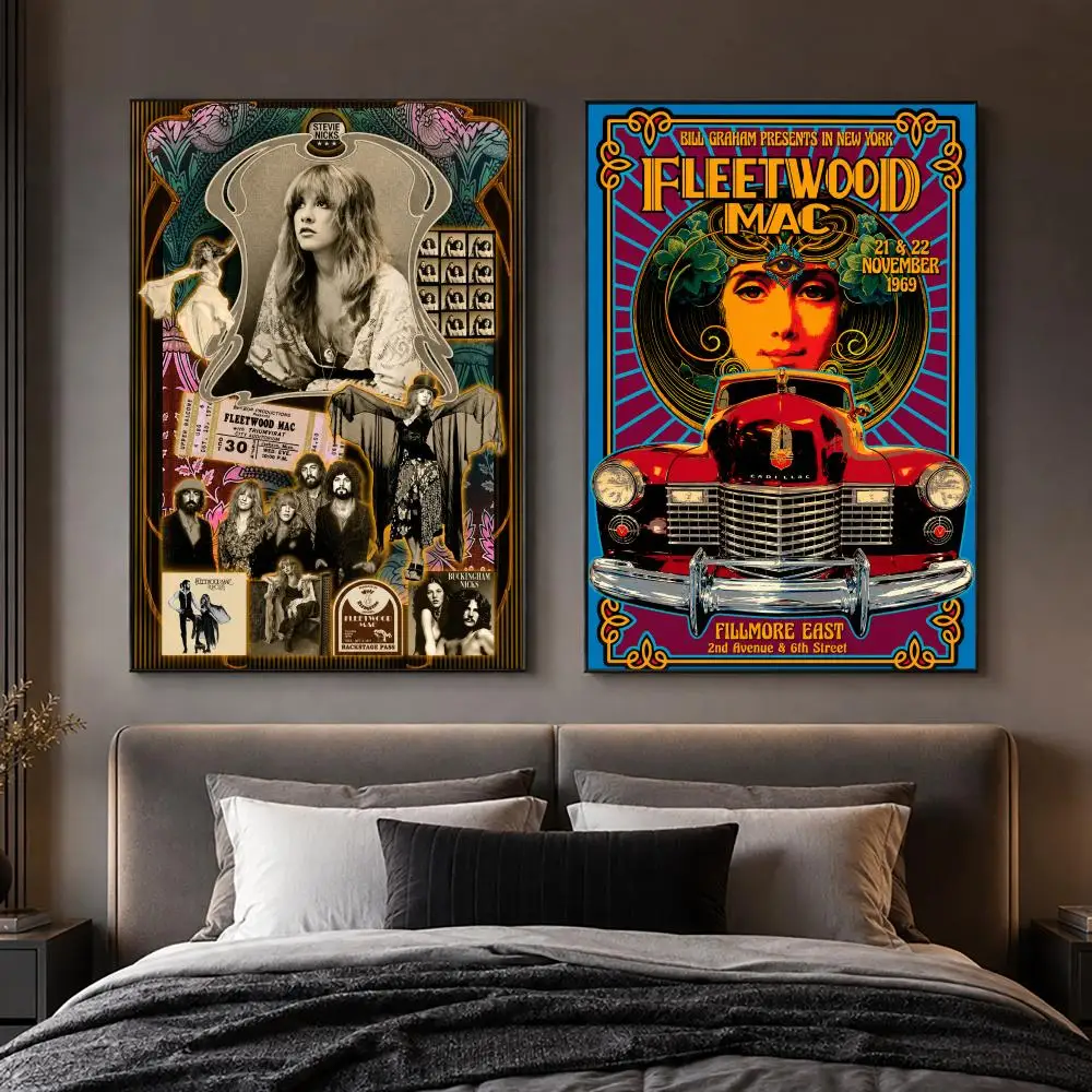 バンド「Fleetwood Mac」のクラシックロックポスタ - Musical Instrument Poster のレビューと価格