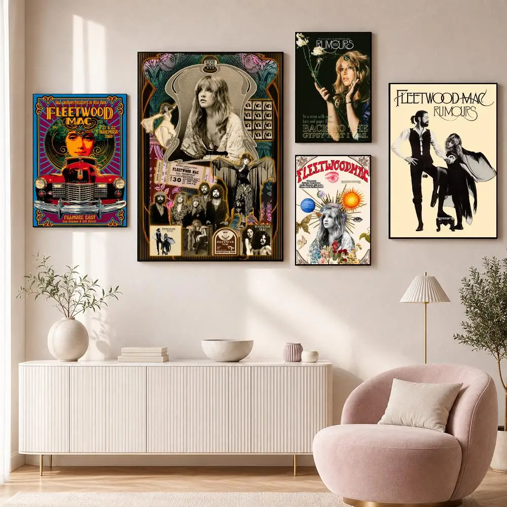 バンド「Fleetwood Mac」のクラシックロックポスタ - Musical Instrument Poster のレビューと価格