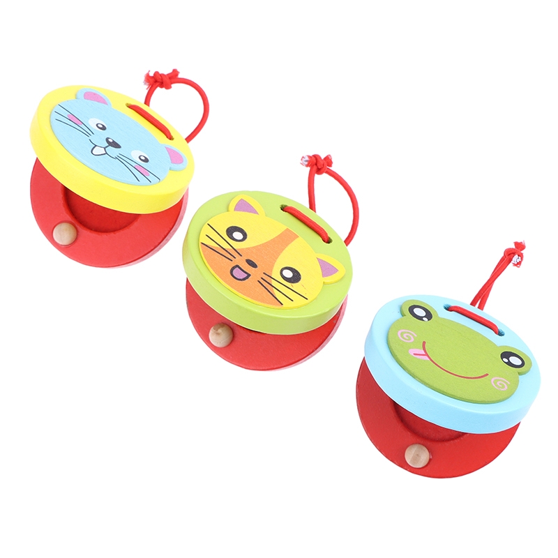 1Pc キッズ漫画木製ワニ/ラウンドカスタネット楽器ベビーク - Musical Instrument Clapper のレビューと価格