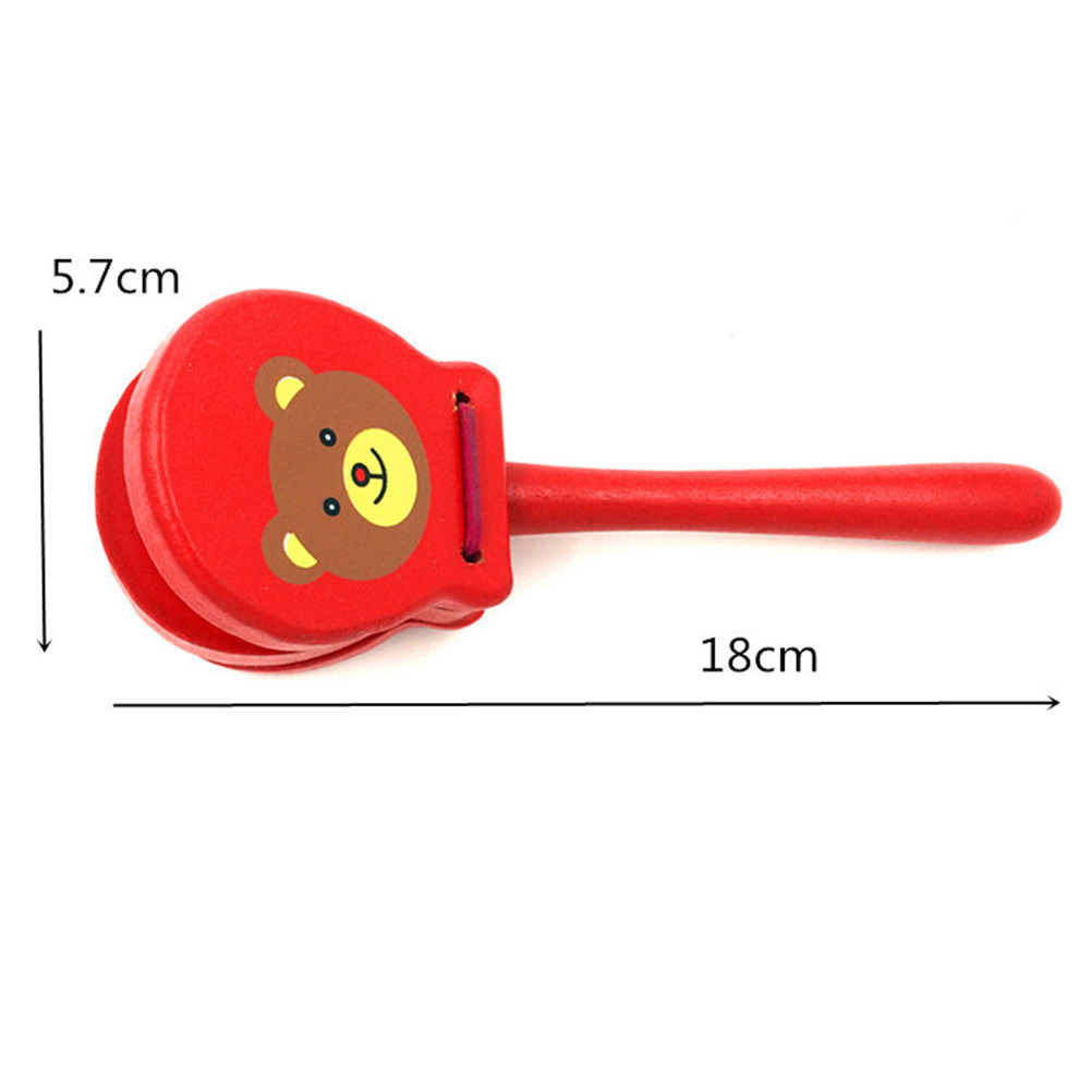 3 個の木製カスタネットハンドクラッパー打楽器赤ちゃん幼児用 - Musical Instrument Clapper のレビューと価格