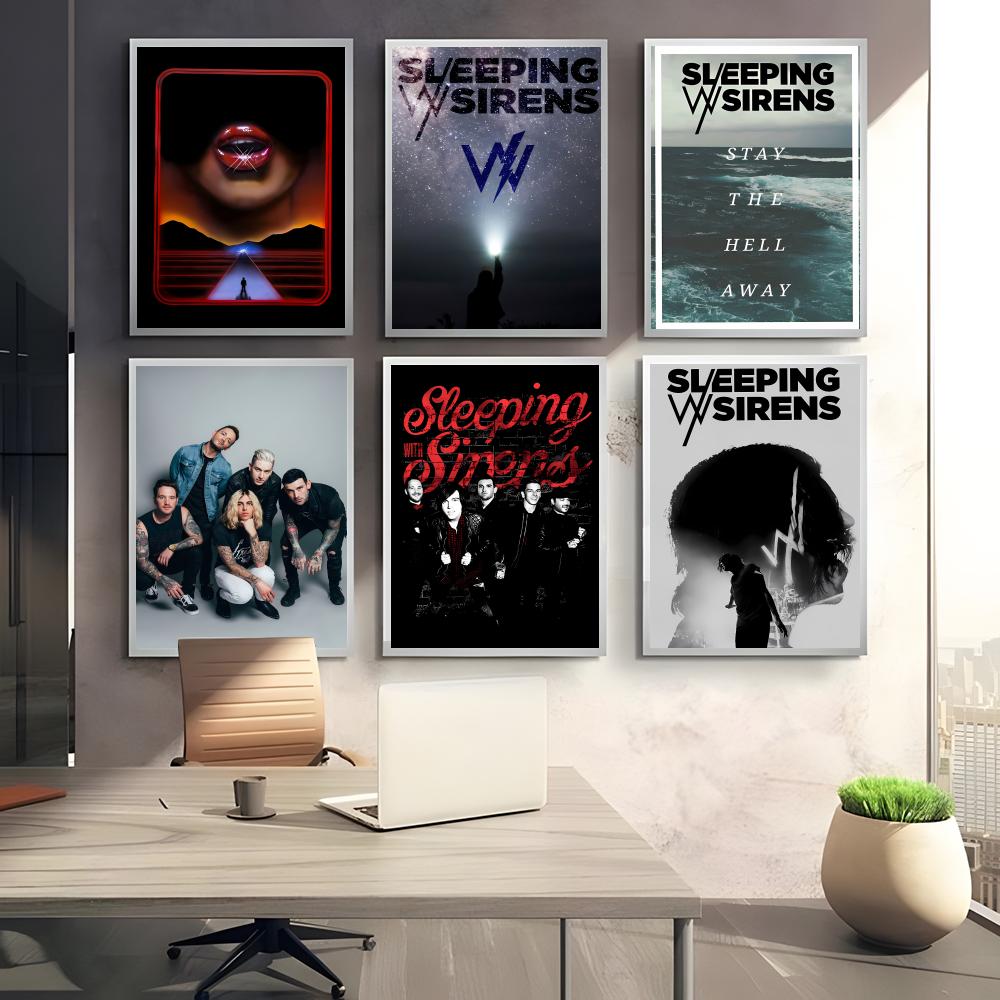 カジュアルなエモロックバンド S-Sleeping With - Musical Instrument Poster のレビューと価格