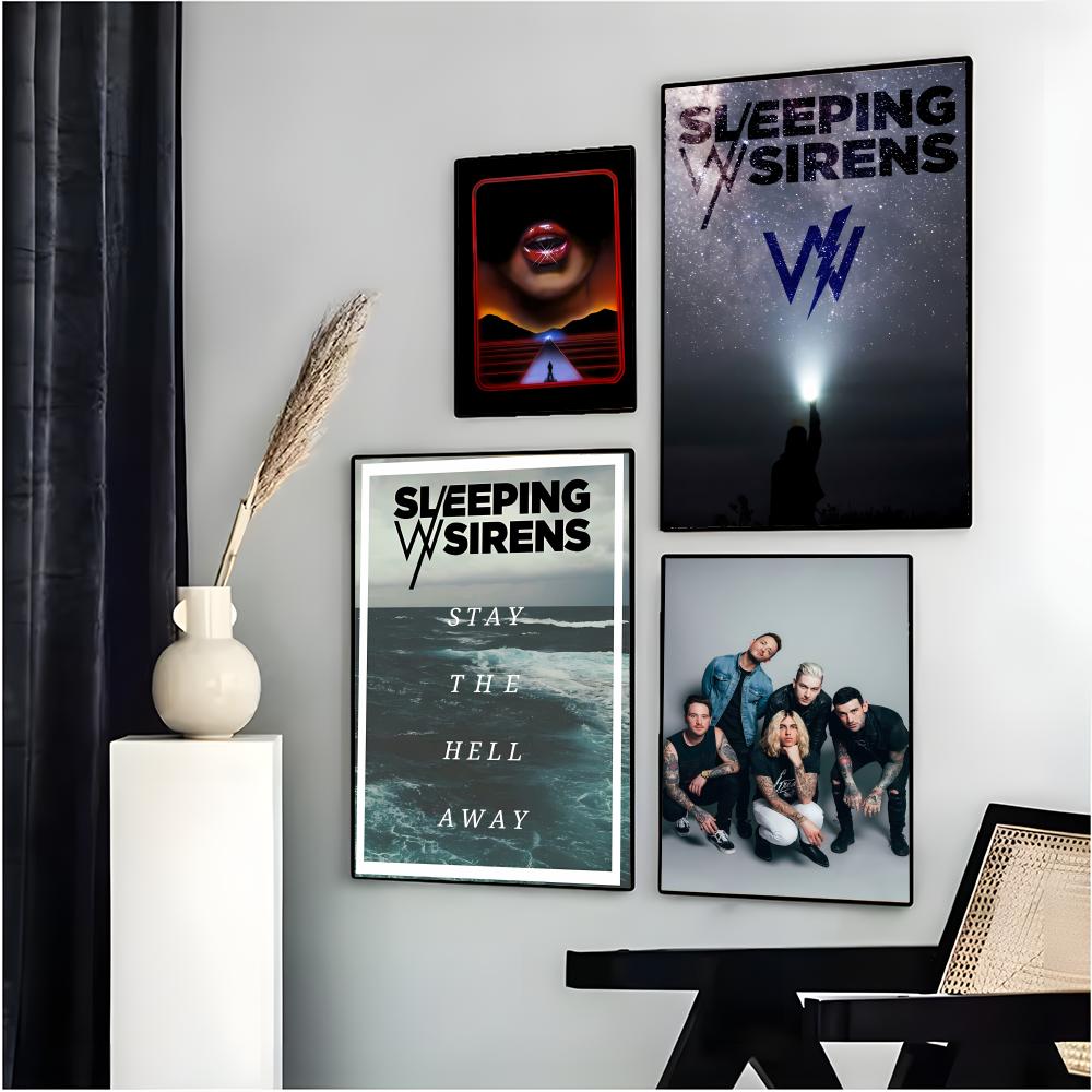 カジュアルなエモロックバンド S-Sleeping With - Musical Instrument Poster のレビューと価格
