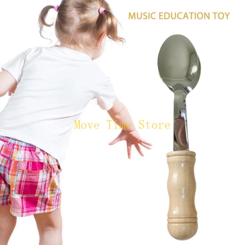 92ME 木製ハンドル音楽スプーンクラッパー打楽器アイルラン - Musical Instrument Clapper のレビューと価格