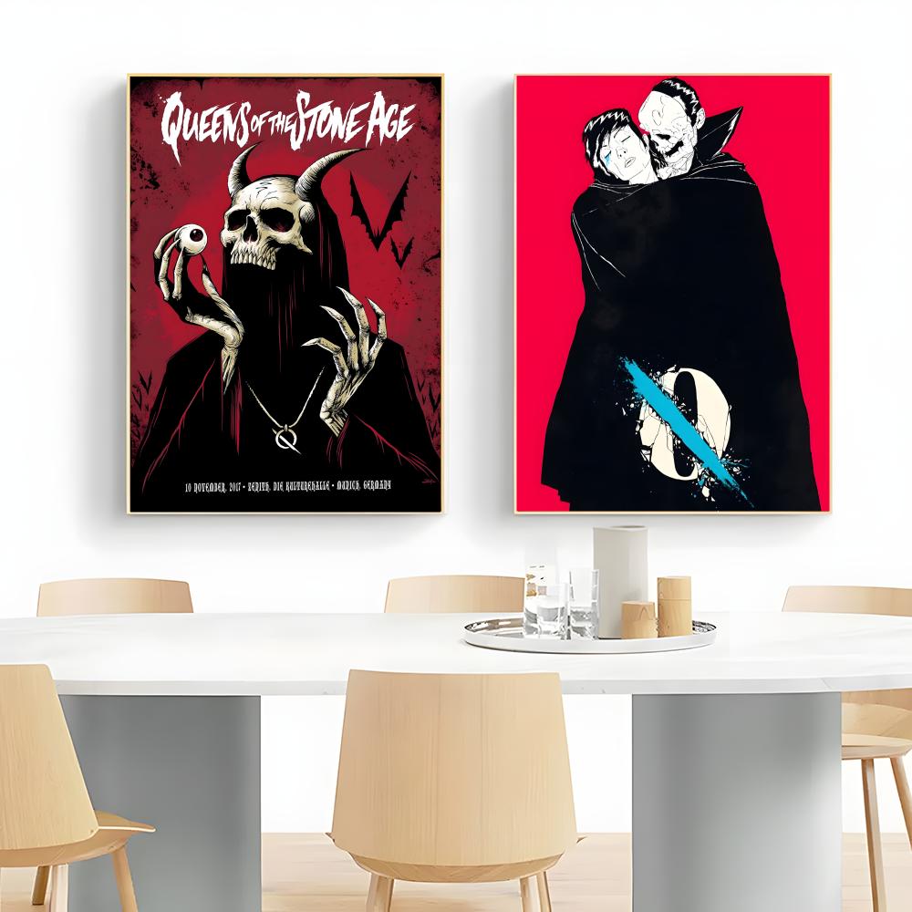 ストーナーロックバンド Q-Queens Of The St - Musical Instrument Poster のレビューと価格