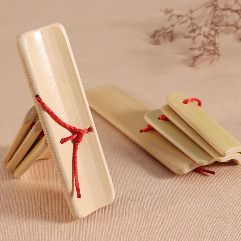 子供用天然竹製小型クラッパートークステージパフォーマンス中国 - Musical Instrument Clapper のレビューと価格