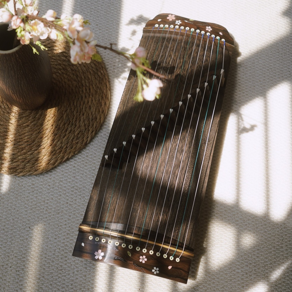プロ仕様の木製60cm古筝ミニポータブル伝統楽器14弦小型古 - Musical Instrument Guzheng のレビューと価格