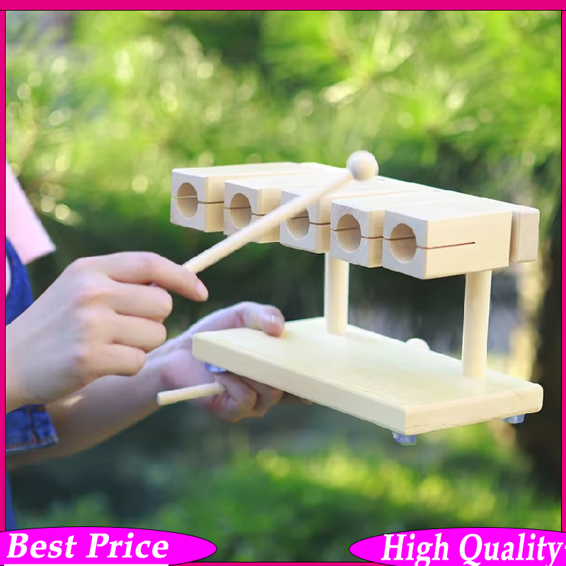 5音木琴オルフ楽器 - 木製クラッパーとドラムスティック付き - Musical Instrument Clapper のレビューと価格