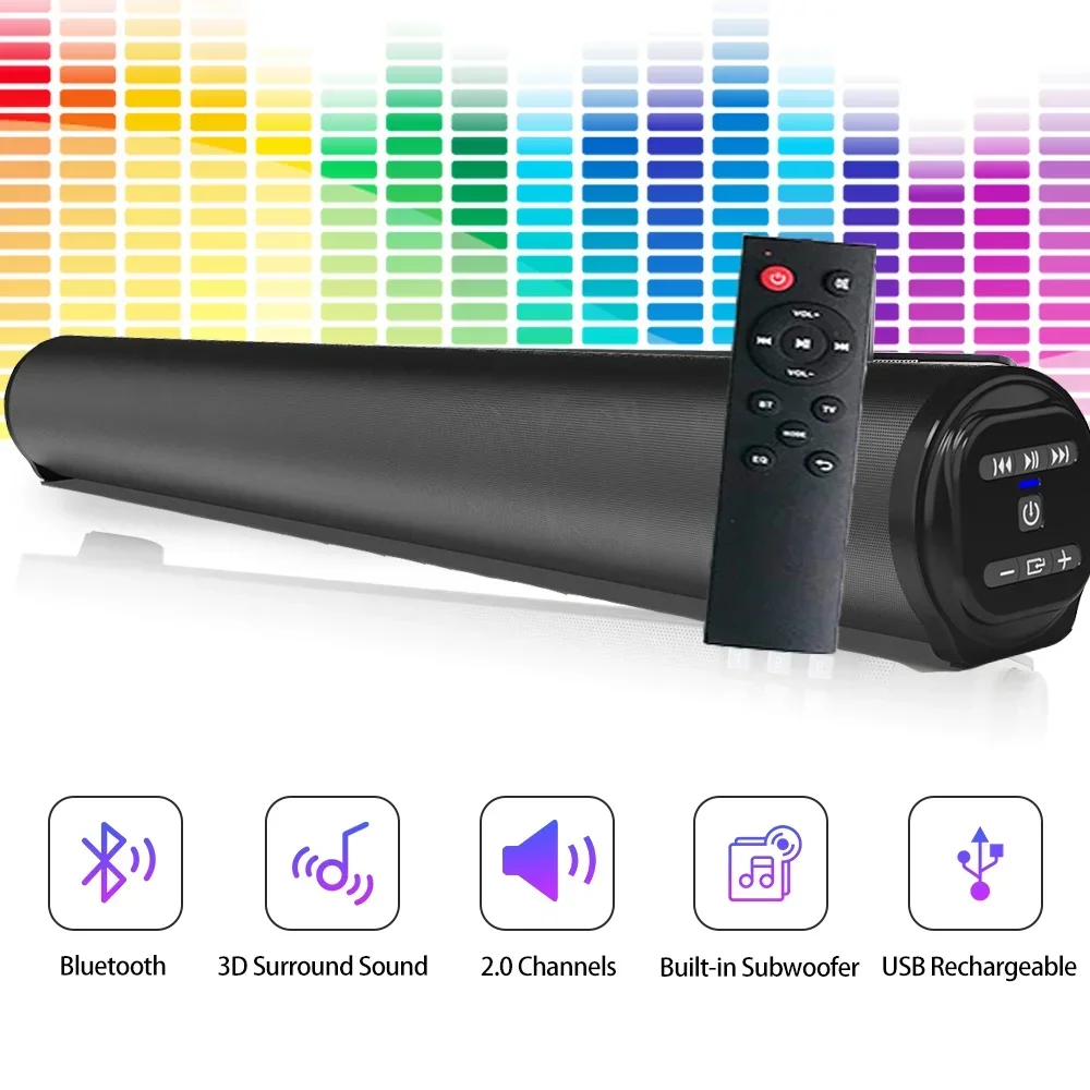ワイヤレス Bluetooth サウンドバー スピーカー サ - Musical Instrument Project のレビューと価格