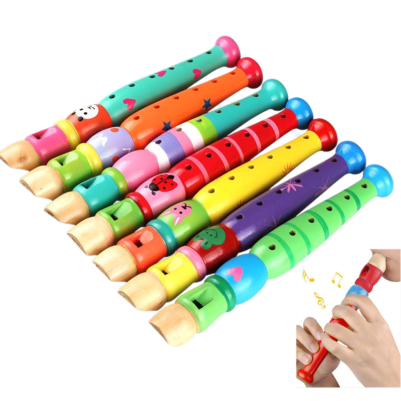 2 個木製フルート 20 センチメートルカラフルな子供楽器ト - Musical Instrument Project のレビューと価格