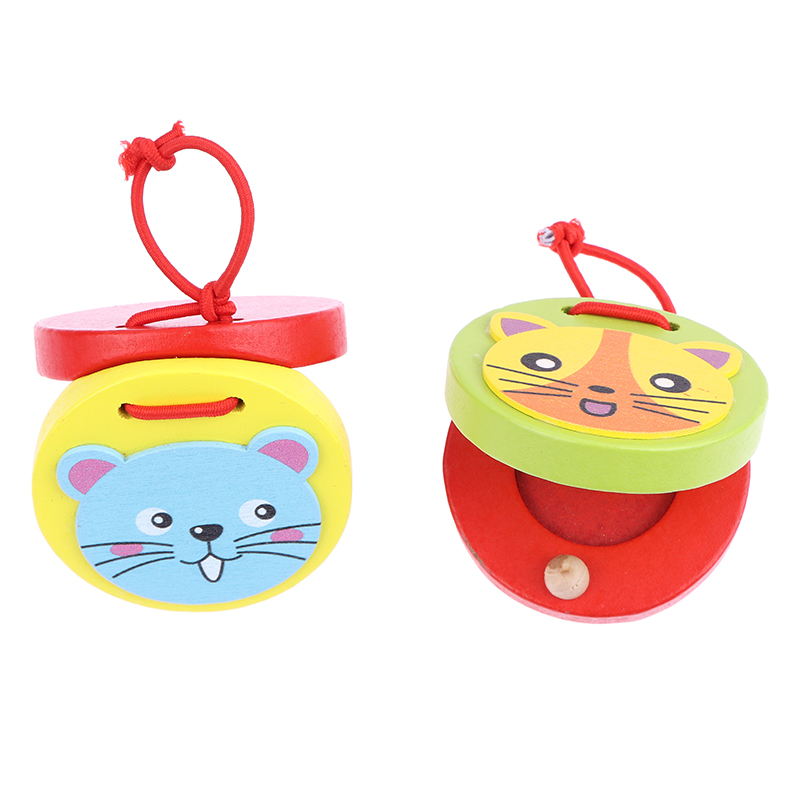 1Pc 子供漫画木製ワニ/ラウンドカスタネット楽器ベビークラ - Musical Instrument Clapper のレビューと価格
